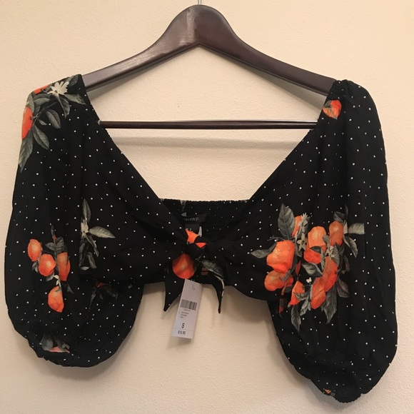 Forever 21 Tops - Forever 21 Citrus Crop Top